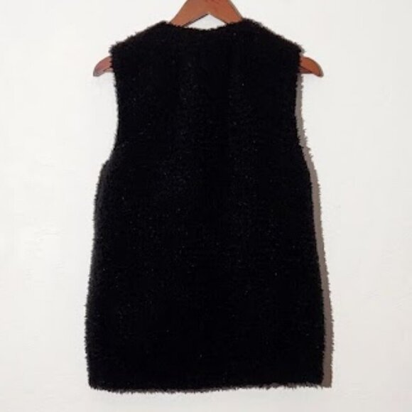 Wilfred Women's Chatou Vest Sherpa Faux Fur Full Zip Jacket Size Small - Picture 4 of 5